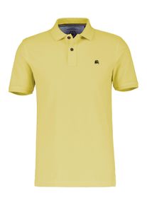 Lerros Herren Poloshirt "Lerros Klassischer Polostyle in *Cool & Dry* Piquéqualität", gelb, Gr. S, 60% Baumwolle, 40% Polyester, Shirts