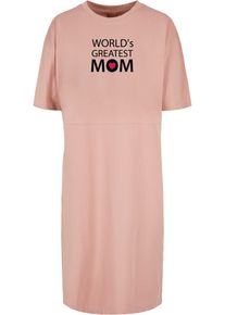 Merchcode Damen Shirtkleid "Merchcode Damen", rosa, klassisch, Gr. L, unifarben, 100% Baumwolle, Kleider