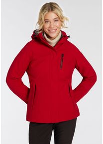 Killtec Damen Outdoorjacke "KOW 140 WMN JCKT", rot, sportlich, Gr. 54, Obermaterial: 100% Polyester, Jacken, Wasser- und winddicht