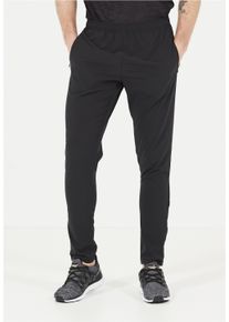 Endurance Herren Sweathose "THULE ACTIV", schwarz, sportlich, Gr. XL, bedruckt, unifarben, 87% Polyester, 13% Elasthan, Hosen, mit komfortablem
