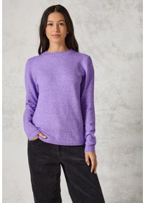 Cecil Damen Strickpullover, lila, casual, Gr. XL, unifarben, Web, Stoff, 37% Baumwolle, 34% Polyacryl, 26% Polyester, 3% Elasthan, Pullover, aus
