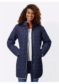 Casual Looks Damen Steppmantel, blau, Gr. 19, 100% Polyester, Wattierung:100% Polyester, Mäntel