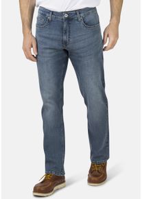 Herren 5-Pocket-Jeans "Phoenix Denim Big Straight Cut Stretch", blau, casual, Gr. 48, HERO by John Medoox, Denim/Jeans, 99% Baumwolle, 1% Elasthan,