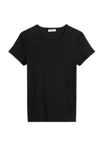 Marc O'Polo Damen T-Shirt, schwarz, casual, Gr. M, MARC O'POLO DENIM, Jersey, Obermaterial: 96% Baumwolle, 4% Elasthan, Shirts