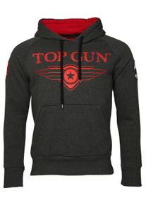 Top Gun Herren Kapuzenpullover "Defender TG20191012", grau, Gr. M, Obermaterial: 60% Baumwolle, 40% Polyester / Lining: 100% Baumwolle, Pullover