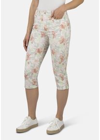 STOOKER WOMEN Damen 7/8-Jeans "Print Capri Skinny Fit", bunt, casual, Gr. 48, Denim/Jeans, 88% Baumwolle, 9% Polyester, 3% Elasthan, Jeans, Skinny