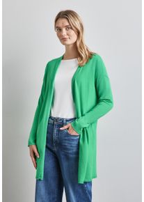 Street One Damen Strickjacke, grün, casual, Gr. 38, unifarben, Stoff, 70% Viskose, 30% Nylon, Strickjacken, aus softer Viskose