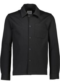 LINDBERGH Herren Blusenjacke, schwarz, casual, Gr. XXL, Obermaterial: 75% Polyester, 22% Viskose, 3% Elasthan, Jacken, mit praktischer Brusttasche
