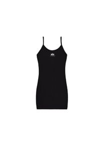 Damen T-Shirt "Alpha Industries Women - Dresses Basic Dress Small Logo Wmn", schwarz, Gr. S, Alpha Industries, Obermaterial: 95% Baumwolle, 5%