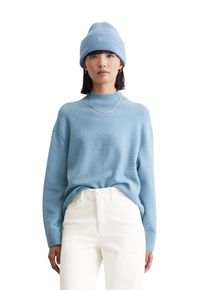 Marc O'Polo Damen Strickpullover, blau, modisch, Gr. XS, MARC O'POLO DENIM, meliert, Strick, Obermaterial: 72% Schurwolle, 26% Polyamid, 2% Elasthan, Pullover