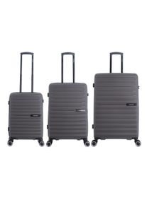 Saxoline Koffer "Fiesta", grau, Polypropylen, casual, Koffer, aus Polypropylen