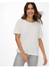 Brax Damen Kurzarmshirt "Style CAELEN", weiß, Gr. 46, 47% Baumwolle, 47% Modal, 6% Elasthan, Shirts