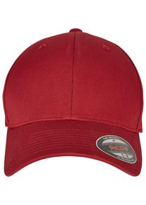 Flexfit Damen Flex Cap "Flexfit Unisex Flexfit Combed", rot, casual, Gr. XS, unifarben, 63% Polyester, 34% Baumwolle, 3% Elasthan, Caps