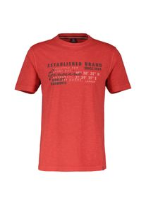 Lerros Herren T-Shirt "Lerros T-Shirt, unifarben mit Brustprint", rot, Gr. 6XL, 100% Baumwolle, Shirts