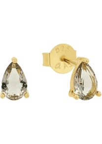 Amor Damen Paar Ohrstecker "2039271, 2039272", Silber 925 (Sterlingsilber), gold, Silber 925 (Sterlingsilber), Ohrringe, mit Zirkonia (synth.) oder
