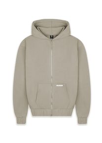 DROPSIZE Herren Sweatjacke "Dropsize Herren Super Heavy Blank Zip-Hoodie", grau, Gr. XL, unifarben, 70% Baumwolle, 30% Polyester, Sweatjacken