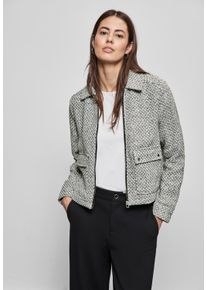 Street One Damen Kurzjacke, schwarz, casual, Gr. 44, unifarben, Web, Stoff, 50% Baumwolle, 50% Polyester, Jacken, aus softem Materialmix