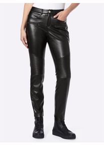 Heine Damen Webhose, schwarz, Gr. 38, unifarben, 100% Polyester, Hosen