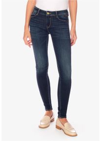 Damen Slim-fit-Jeans "PULP", blau, Gr. 25, Le Temps Des Cerises, 92% Baumwolle, 8% Elasthan, Jeans, In femininem Slim-Fit-Schnitt