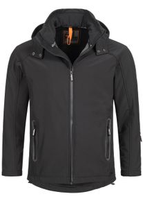 Herren Softshelljacke "ASBasiri", schwarz, Gr. M, Alessandro Salvarini, Obermaterial: 96% Polyester, 4% Elasthan; Innenmaterial: 100% Polyester,
