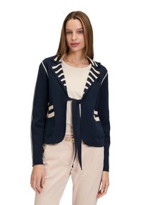 Betty Barclay Damen Strickjacke "Betty Barclay Strickblazer mit Wendefunktion", blau, elegant, Gr. 44, Strick, Obermaterial: 55% Baumwolle, 37%