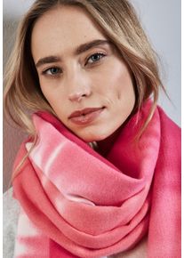 Street One Damen Halstuch, pink, casual, mehrfarbig, Stoff, 100% Polyester, Modetücher, mit Fransenkante