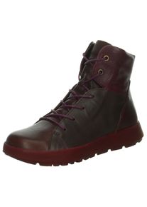 Think! THINK Damen Schnürboots "Comoda", Gr. 36, braun, Leder, casual, Schuhe, Schnürstiefel, Winterstiefel, Bequemschuh mit Schurwolle