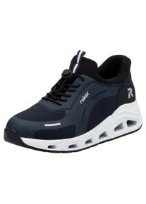 RIEKER SPORT Damen Slip-On Sneaker "Ready2GO", Gr. 37, blau, Lederimitat, Textil, unifarben, casual, Schuhe, Freizeitsneaker, Halbschuh, Schlupfschuh
