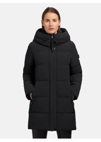 Khujo Damen Steppjacke "Lola-YM", schwarz, casual, Gr. L, Obermaterial: 90% Polyester, 10% Elasthan, Futter: 100% Nylon, Wattierung: 100% Polyester,