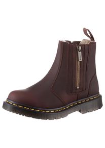 Dr. Martens Damen Chelseaboots "2976 Alyson", Gr. 36, rot, Leder, unifarben, klassisch, Schuhe, Chunky Boots, Plateau Schuh, Boots mit Blockabsatz