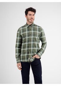 Lerros Herren Karohemd "Lerros Karohemd SLUBCHECK", grün, Gr. S, 100%CO, Hemden