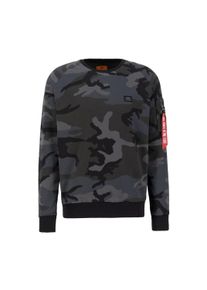 Herren Sweater "Alpha Industries Men - Sweatshirts X-Fit Sweat Camo", schwarz, Gr. XXXL, Alpha Industries, Obermaterial: 80% Baumwolle, 20%