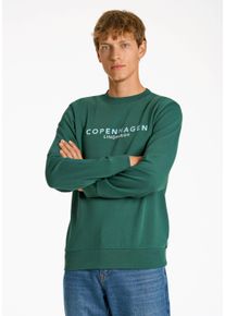 LINDBERGH Herren Sweatshirt "LINDBERGH Sweatshirt", grün, Gr. L, Oberstoff: 85% Baumwolle, 15% Polyester, Sweatshirts