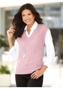 Classic Basics Damen Pullunder "Pullunder", rosa, Gr. 54, unifarben, gemustert, 100% Polyacryl, Pullover