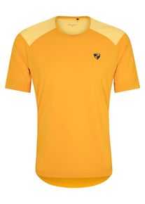 Ziener Herren Radtrikot "NENTIN", gelb, Gr. 52, Obermaterial: 1. 85% Polyester, 15% Baumwolle; 2. 100% Polyester, Trikots