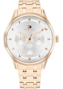 Tommy Hilfiger Damen Multifunktionsuhr "GIANNA", gold, Armbanduhren, Quarzuhr, Armbanduhr, Damenuhr, Edelstahlarmband, analog, Tag