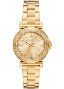 Michael Kors Damen Quarzuhr "MINI MAREN", gold, Armbanduhren, Armbanduhr, Damenuhr, Edelstahlarmband, analog, Glassteine