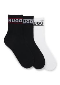 HUGO UNDERWEAR Damen Freizeitsocken "3P QSRIB SPORTY CC W", Gr. 36, bunt, Baumwollmischung, gemustert, Socken, mit kontrastfarbenem Logodetail