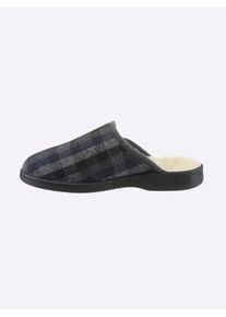 CLASSIC Herren Pantoffel, Gr. 40, grau, Textil, Schuhe