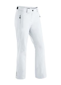 Maier Sports Damen Skihose "Ronka", weiß, Gr. 42, 100% Polyester, Hosen, Damen Schneehose, wind- und wasserdicht, 2 RV-Taschen, Regular Fit