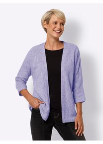 Classic Basics Damen Strickjacke, lila, Gr. 44, meliert, 100% Polyacryl, Strickjacken