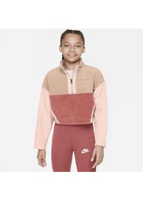 Nike Sportswear Kinder Sweatshirt "Big Kids' (Girls') Long-Sleeve Top", braun, sportlich, Gr. XL, Obermaterial: 100% Polyester, Sweatshirts
