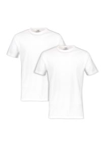 Lerros Herren T-Shirt "Lerros Doppelpack T-Shirt Rundhals in Premium Baumwollqualität", weiß, Gr. L, 100% Baumwolle, Shirts