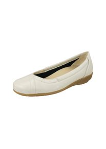 Natural Feet Damen Ballerina "Ballerina Christina", Gr. 44, beige, Leder, elegant, Schuhe, in klassischem Design