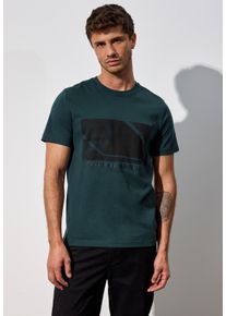 Street One MEN Herren T-Shirt, grün, casual, Gr. XXL, bedruckt, Web, 100% Baumwolle, Shirts, aus reiner Baumwolle