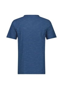 Lerros Herren Henleyshirt "Lerros Herren Serafino-Shirt, gestreift", blau, Gr. S, 100% Baumwolle, Shirts