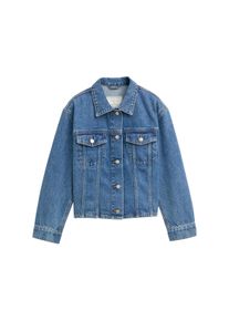 Tom Tailor Mädchen Jeansjacke, blau, casual, Gr. 140, Denim/Jeans, Obermaterial: 100% Baumwolle, Jacken, in Oversize-Look