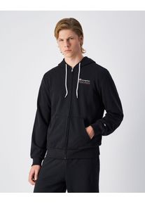Champion Herren Kapuzensweatjacke, schwarz, sportlich, Gr. XXL, Obermaterial: 55% Baumwolle, 45% Polyester, Sweatjacken