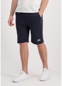 Herren Sweatshorts "Alpha Industries Men - Shorts Basic Short SL", blau, Gr. M, Alpha Industries, Obermaterial: 80% Baumwolle, 20% Polyester, Hosen