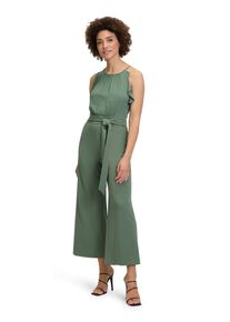Vera Mont Damen Overall "Vera Mont Jumpsuit mit Volant", grün, festlich, Gr. 40, Obermaterial: 95% Polyester recycelt, 5% Elasthan., Overalls,